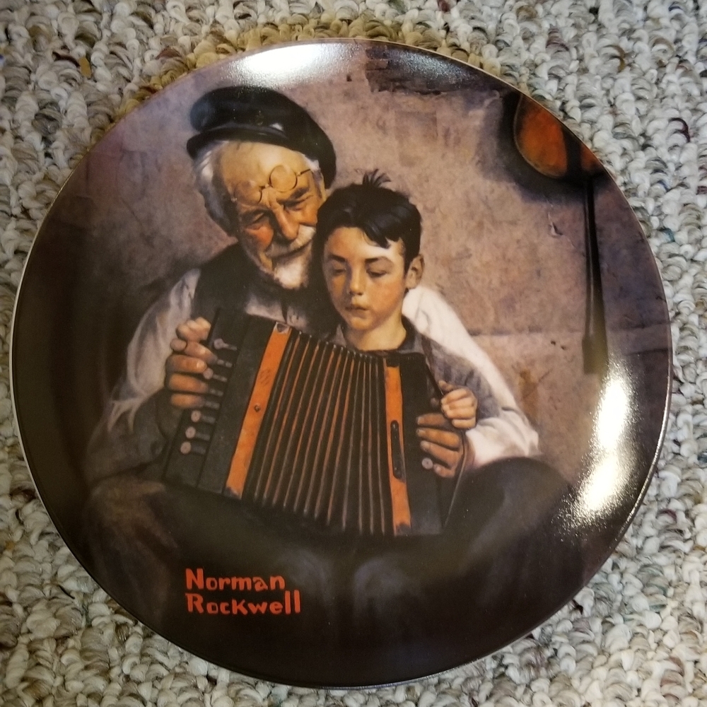 Norman Rockwell plate "The Music Maker"